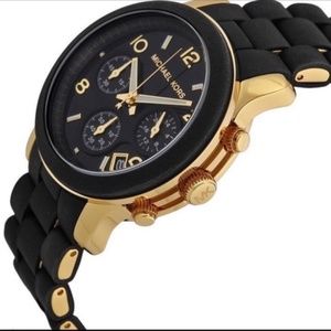 Michael Kors Women’s Black & Gold Watch